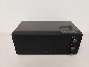 Sony ICF-M1000 FM AM PLL Synthesized Radio Tuning Table Black Clock Tested