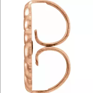PAR Jumbo 9,4 mm GRANDES Oro Rosa 18k Monstruo Pendientes Fricción Empuje Backs Tuercas - Imagen 1 de 6