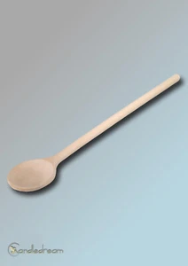 Cuchara de Cocina de Madera Cuchara Mezcladora Redondo Haya L 30CM - Imagen 1 de 2