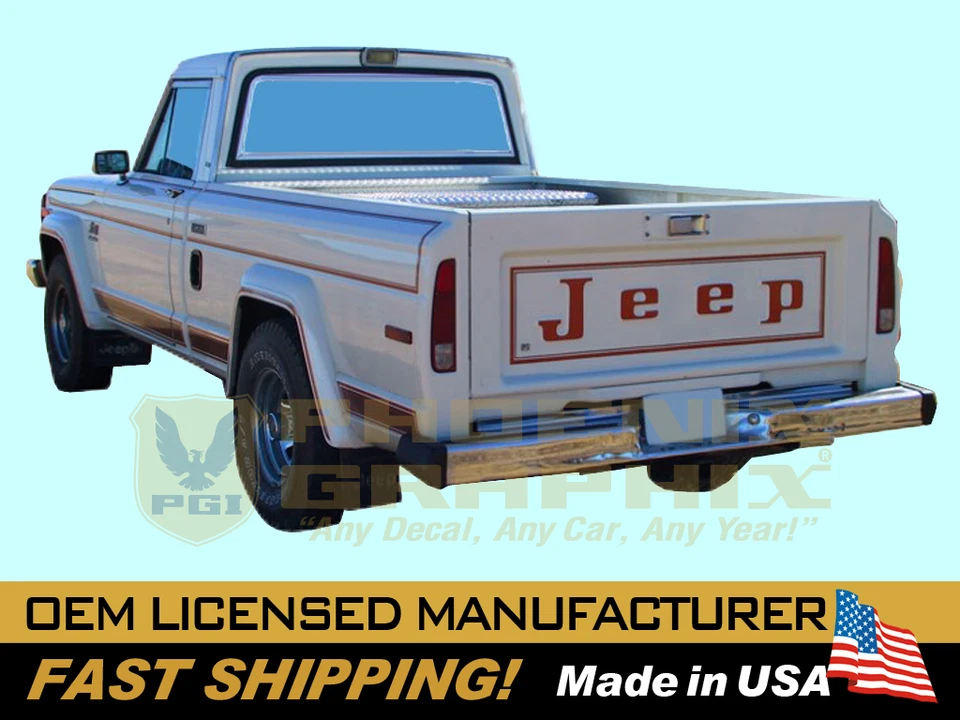 1983 1984 1985 1986 Jeep Laredo J10 caminhão Cherokee SJ decalques kit de listras gráficas - Imagem 1 de 1