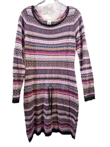 LOGG by H & M Fair Isle Style Knit Sweater Dress sz S - Picture 1 of 5