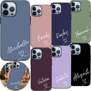 Shockproof Phone Case For iPhone 16e 15 14 13 12 Pro Max Personalised Name Cover - Picture 1 of 96
