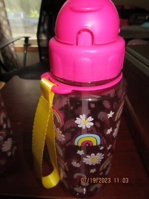 Taza abatible arco iris con lazo de transporte. Sin etiqueta Foto 1 de 2