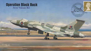 Cubierta AV600 Avro Vulcan XM597 Operación Black Buck RAF - Imagen 1 de 1