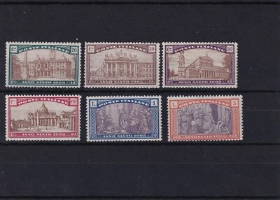 Juego de 6 MH SG#172-177 Italia Año Santo 1924 Foto 1 de 3