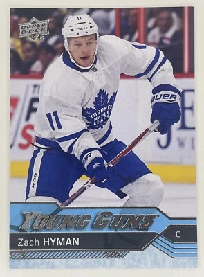 🍁 2016-17 Upper Deck Young Guns Zach Hyman Rookie RC #222 Toronto Maple Leafs - Image 1 of 2