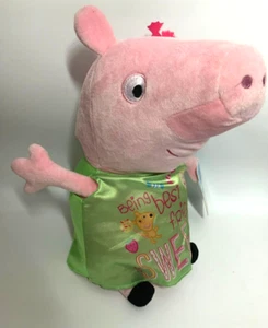 Juguete de peluche suave Peppa Pig con licencia oficial 30 cm Ser mejor amigo es dulce (A5) - Imagen 1 de 4