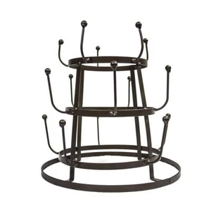 Coffee Mug Tree Metal Holder Cups Organizer Kitchen Drying Rack Stand Bronze Tea - Picture 1 of 6