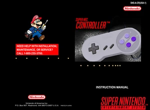 Super NES Controller Instruction Manual - Photoshop Art To Print - Picture 1 of 1