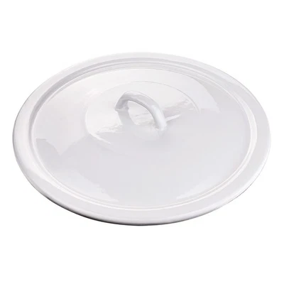 Deckel für Emaille Wassereimer Blumeneimer Deko Eimer 10 L emailliert weiß - Bild 1 von 4