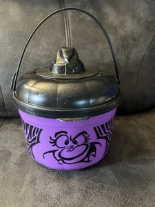 VTG 1993 McDonald's Happy Meal Purple Halloween Witch Jack-O-Lantern Bucket Pail - Picture 1 of 8