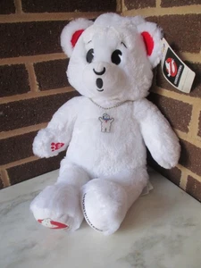 Build A Bear Ghostbuster Bear 18" Plush Marshmallow Man Charm-New Sound Battery - Picture 1 of 5