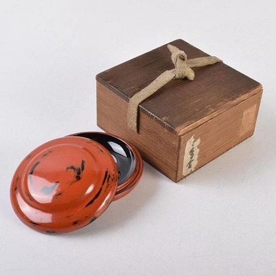 Porta incienso Negoro Laca Período Negoro Caligrafía Por Daitsuna Osho JPN Foto 1 de 4