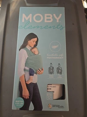 MOBY Envolvente Clásico PORTABEBÉS para Recién Nacidos (8 Lbs a 33 Lbs) - GRIS Foto 1 de 4