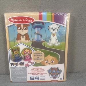 Melissa & Doug PAW Patrol gioco di finzione magnetico in legno (64 pezzi) nuovo con scatola - Foto 1 di 2