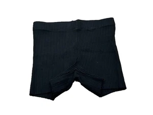 NWT Cotton Citizen Womens Ibiza Ribbed Bike Shorts Elastic Cycling Black Size M - Picture 1 of 7