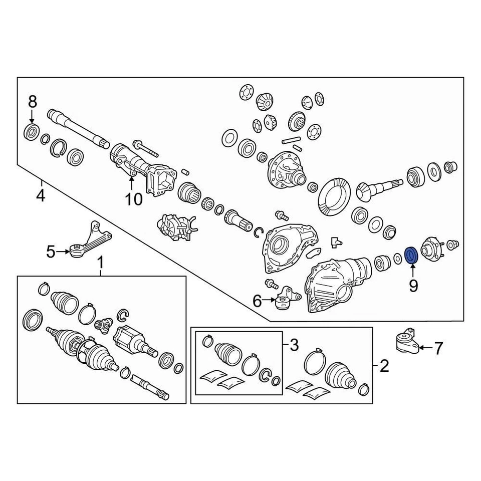 For Toyota Tundra 2007-2015 Toyota 9031146006 Front Differential Pinion Seal - Image 1 of 1
