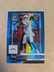2022 Donruss Optic Justin Herbert Aqua #121/299 Ladegeräte - Bild 1 von 2