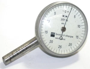 Brown & Sharpe MW 91 1 1/2" Dial .001" back-plunger Perpendicular Indicator - Picture 1 of 2