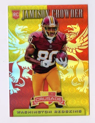JAMISON CROWDER RC 2015 R&S CRUSADE GOLD RED PRIZM REFRACTOR 83/99 CR30 SP - Image 1 of 2
