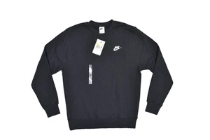 NEW Nike Sportswear Sweatshirt Crewneck Men’s Size S Black NWT New BV2662-010 - Picture 1 of 8