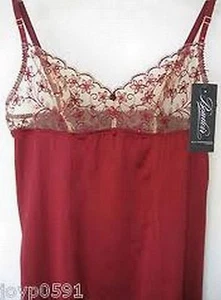 Elle Macpherson BOUDOIR 061 Large Ruby Red 95% SILK Chemise w crystals Rrp $175 - Picture 1 of 1