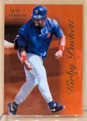 1996 Select CERTIFIED RED #62 Kirby Puckett Twins HOF RARE ICONIC PARALLEL /1800 - Image 1 of 2