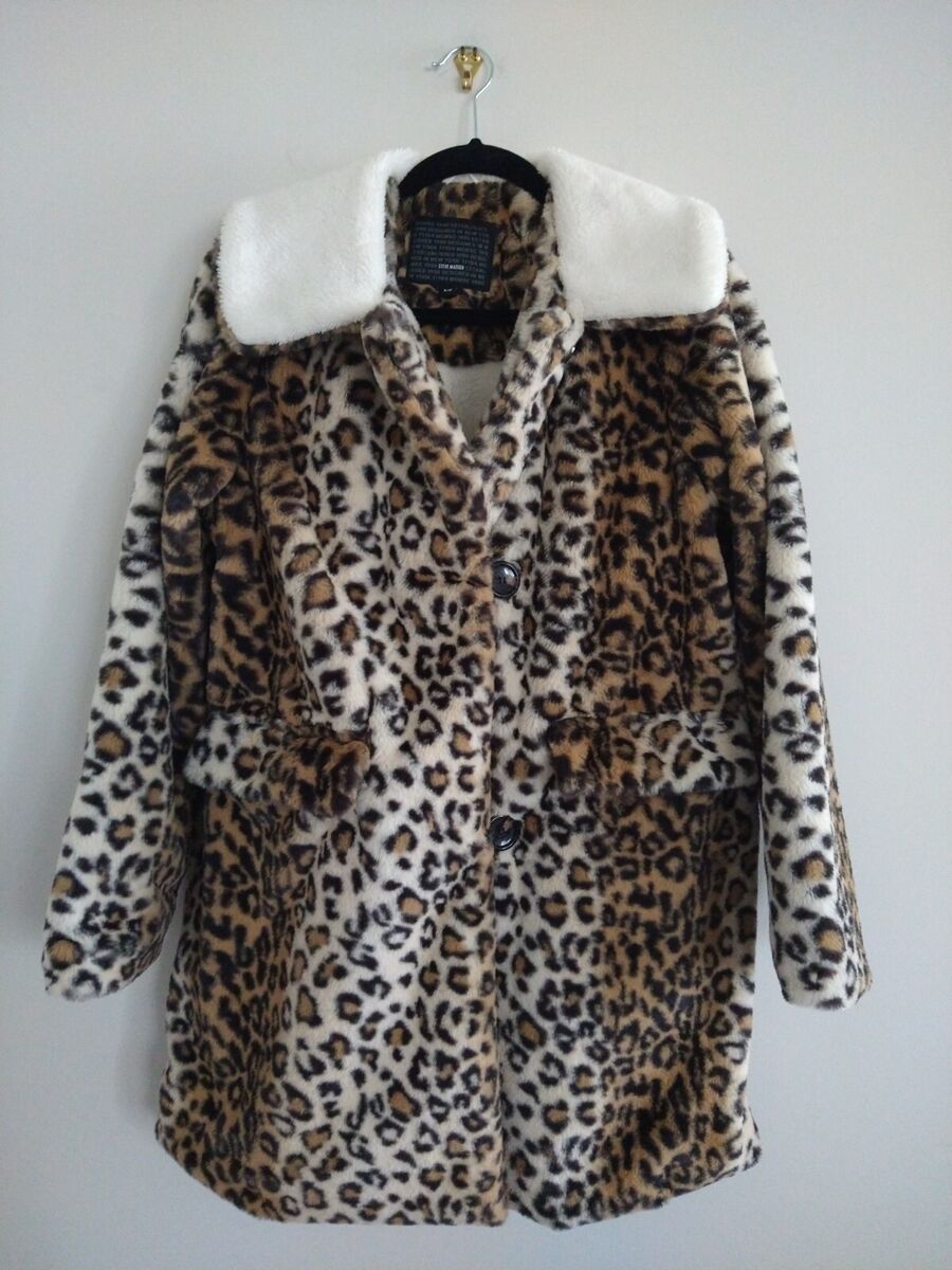 Faux Fur Outer Shell Animal Print Windbreaker Coats, Jackets Faux Fur Outer Shell Animal Print Windbreaker Coats, Jackets