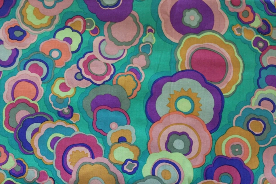 KAFFE FASSETT KITE TAILS GREEN     34” X WOF   original issue - Image 1 of 1