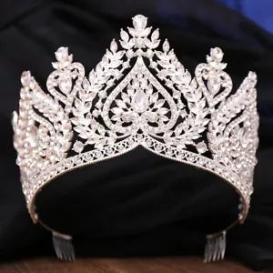 Spades logo Crown, Queen of Spades, Silver Spade Crown, Pageant Crown, XL Size - Picture 1 of 7