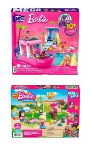Mega Construx Barbie Animal Grooming Station & Malibu Dream Boat Bundle - Picture 1 of 3