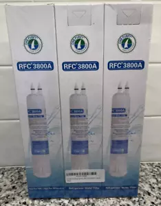One Purify RFC 3800A Refrigerator Water Filter Replacement New & Sealed Set of 3 - Picture 1 of 5