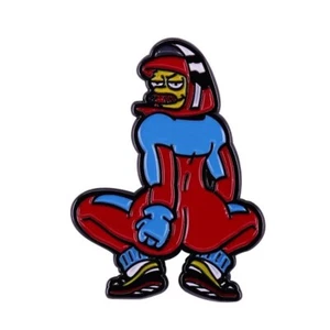 The Simpsons Stupid Sexy Ned Flanders Butt Ski Outfit Anzug 1,2" Emaille Pin - Bild 1 von 1
