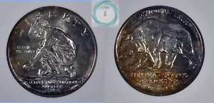 1925-S California Diamond Jubilee Commemorative 50c NGC MS64 - Wild Unique Tones - Picture 1 of 12