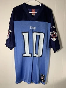 Vince Young Tennessee Titans Reebok NFL Players Football Jersey Blue Mens Size M - Picture 1 of 4
