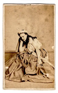 Kate Bateman in her title role: Leah the Forsaken, 1863, CDV, Frederick's NY, #1 - Picture 1 of 2