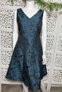 Donna Karan New York Women’s Jacquard Floral Sleeveless Dress - Picture 1 of 13