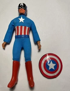 Vintage Mego WGSH Captain America Type 2 Action Figure Complete Marvel NICE - Picture 1 of 2
