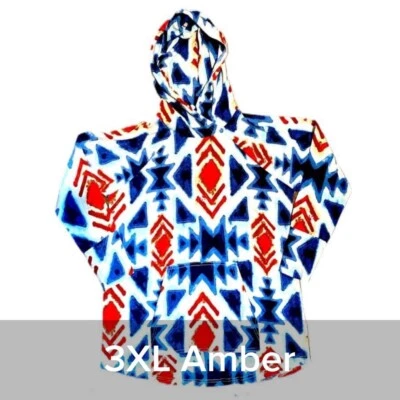 NWT Lot of 3 LuLaRoe 3XL Amber Hoodie Red, White, Blue Patriotic America - Image 1 of 3