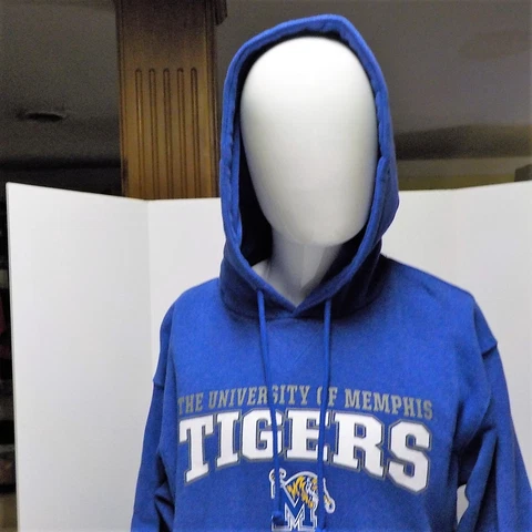 University of Memphis Tigers Mens Hoodie Blue NWT Med Cover