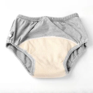 1PC Adult Incontinence Cloth Diaper Pants Reusable Waterproof Urine Leak-Proof - Picture 1 of 23