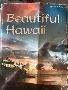 Vintage 1972 Hardcover Color Sunset Pictorial Beautiful Hawaii Islands Photos VG - Imagen 1 de 13