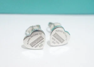 Tiffany & Co. x Supreme Ohrringe aus Sterlingsilber Return to Heart - Bild 1 von 7