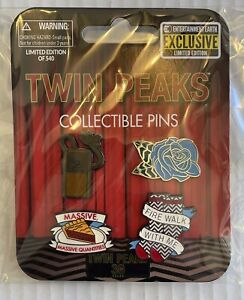 Bif Bang Pow Twin Peaks Exclusive Edition Pin Set Numbered 
