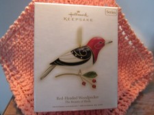 HALLMARK 2009 RED HEADED WOODPECKER BEAUTY OF BIRDS ~ ORG OWNER 2009  ~