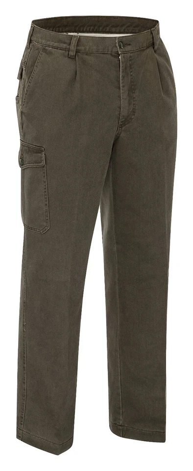 ST. HUBERTUS Thermo-Jeans gefüttert oliv Jagd Forst Angeln Wandern Herren