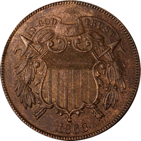 1868 Two (2) Cent Piece Great Deals From The Executive Coin Company Cover