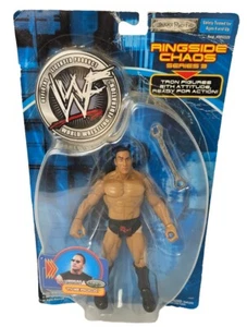 Figura de acción WWF WWE Ringside Chaos Series 3 The Rock Jakks Pacific 2001 nueva en caja - Imagen 1 de 7