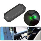 1x Car LED Solar Alarm Warning Strobe Green Flash Light Simulation Anti-theft 