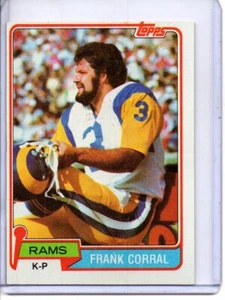 1981 Topps #45 Frank Corral Los Angeles Rams - Imagen 1 de 2